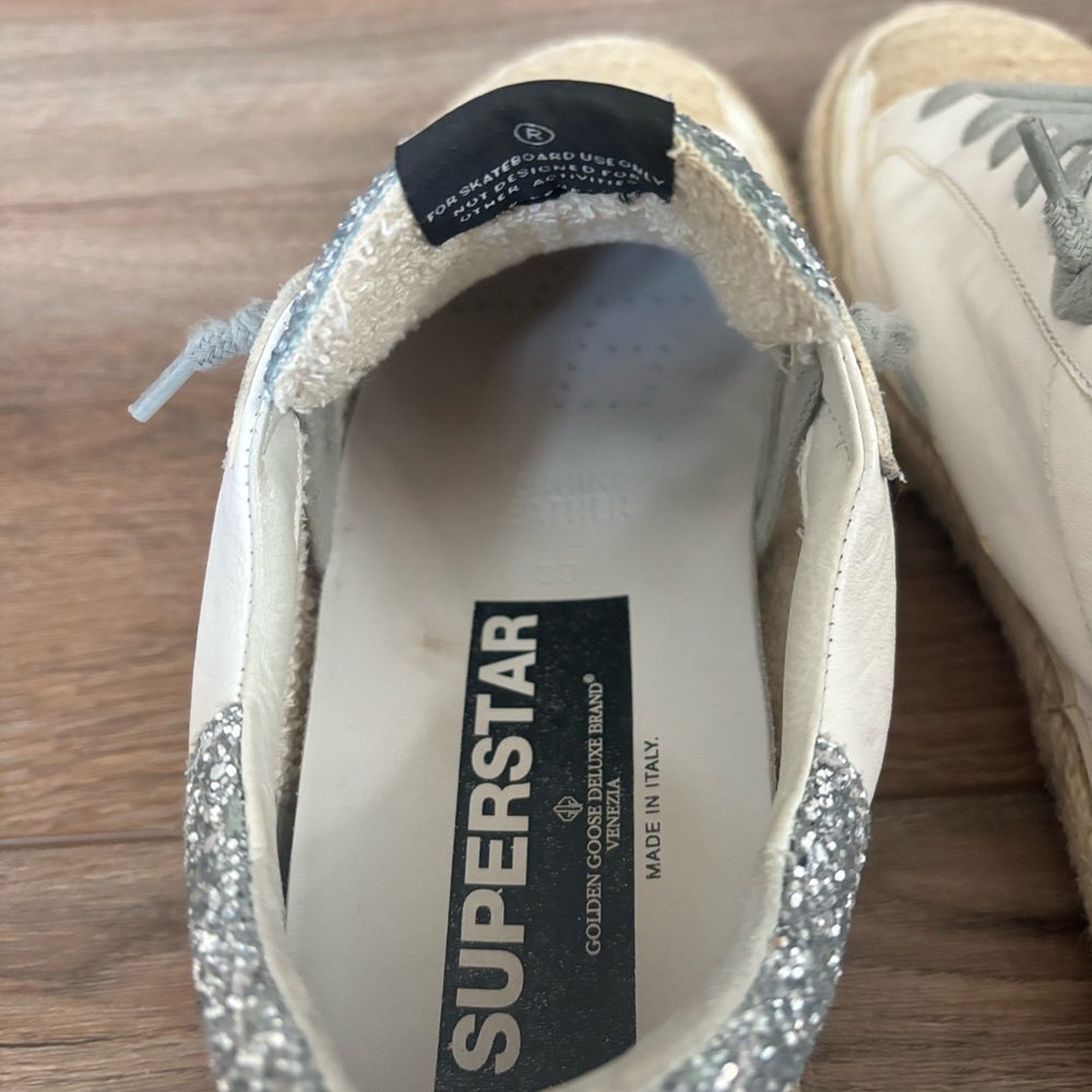 Golden Goose Glitter and Gray Star Sneakers - Picture 6 of 16